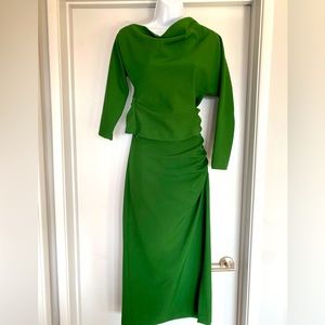 Zara maxi skirt and top set. Green Sz M. Excellent condition.